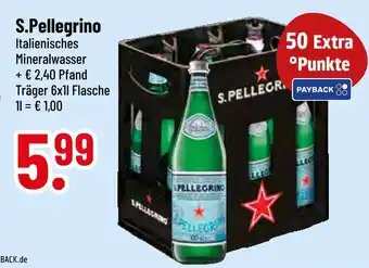 trinkgut S.pellegrino italienisches mineralwasser Angebot