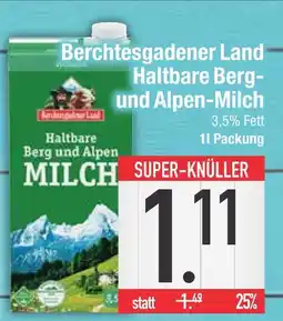 Edeka Berchtesgadener land haltbare berg- und alpen-milch Angebot