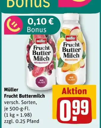 REWE Müller frucht buttermilch rote multifrucht Angebot