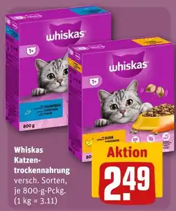 REWE Whiskas katzentrockenfutter thunfisch Angebot