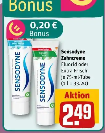 REWE Sensodyne zahncreme fluorid Angebot