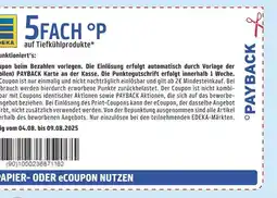 Edeka Payback 5fach °p Angebot