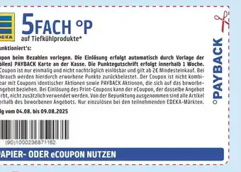 Edeka Payback 5fach °p Angebot