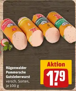 REWE Rügenwalder pommersche gutsleberwurst Angebot