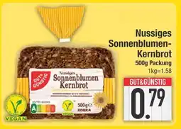Edeka Gut & günstig nussiges sonnenblumen-kernbrot Angebot