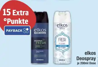 Edeka Elkos elkos for men deospray fresh Angebot