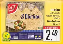 Edeka Gut & günstig dürüm extra große weizen-tortillas Angebot