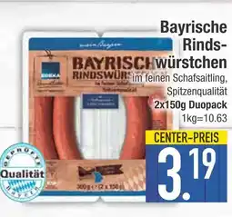 Edeka Bayrische rindswürstchen Angebot