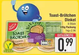 Edeka Gut & günstig toast-brötchen dinkel Angebot