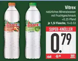 Edeka Vitrex pfirsich natürliches mineralwasser mit fruchtgeschmack Angebot