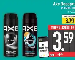 Edeka Axe black deospray Angebot