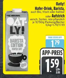 Edeka Oatly! hafer-drink, barista Angebot