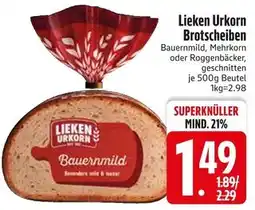 Edeka Lieken urkorn bauernmild Angebot