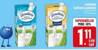 Edeka Landliebe haltbare landmilch 1,5% fett Angebot