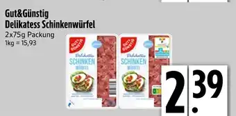 Edeka Gut&günstig delikatess schinkenwürfel Angebot