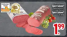 Edeka Strohschwein sport-salami Angebot