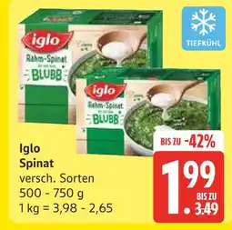 Marktkauf Iglo spinat Angebot