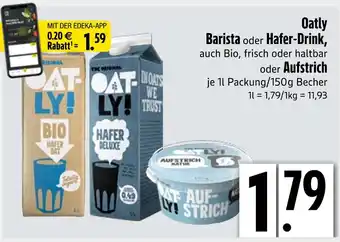 Edeka Oatly barista Angebot