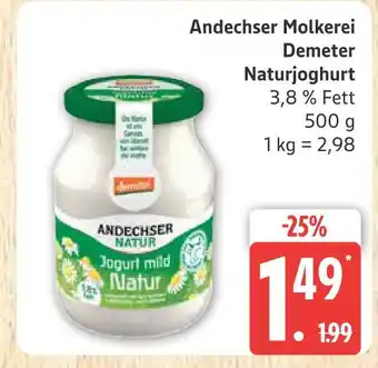 Marktkauf Andechser molkerei demeter naturjoghurt Angebot