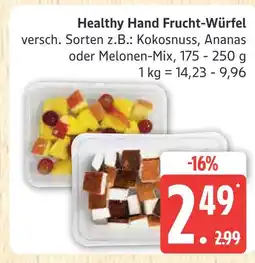Marktkauf Healthy hand frucht-würfel kokosnuss Angebot