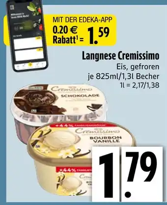 Edeka Langnese cremissimo schokolade Angebot