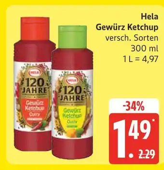 Marktkauf Hela gewürz ketchup curry Angebot