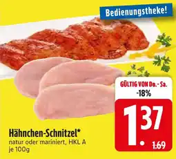 Edeka Hähnchen-schnitzel natur oder mariniert Angebot