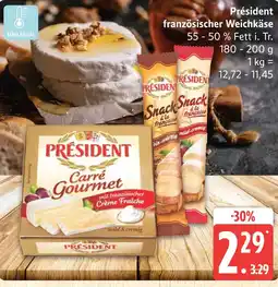 Marktkauf Président carré gourmet mit französischer crème fraîche Angebot