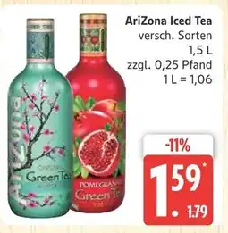Marktkauf Arizona iced tea green tea Angebot