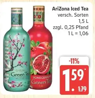 Marktkauf Arizona iced tea green tea Angebot