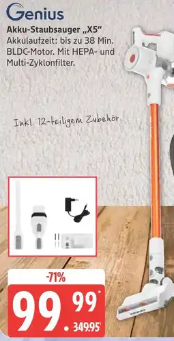Marktkauf Genius akku-staubsauger x5 Angebot