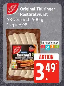 Edeka Original thüringer rostbratwurst Angebot
