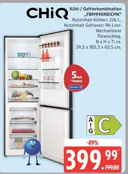 Marktkauf Chiq kühl-/ gefrierkombination fbm990neicmk Angebot