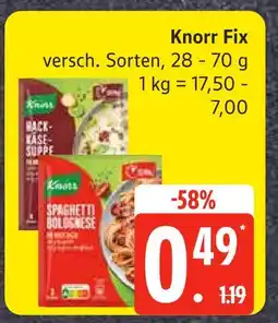 Edeka Knorr knorr fix Angebot