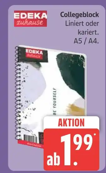 Marktkauf Edeka zuhause collegeblock Angebot
