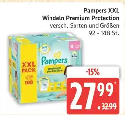 Marktkauf Pampers windeln premium protection xxl pack Angebot