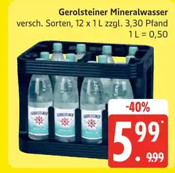Marktkauf Gerolsteiner mineralwasser Angebot