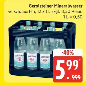Marktkauf Gerolsteiner mineralwasser Angebot