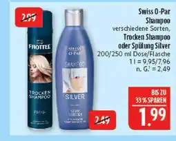 Marktkauf Swiss o-par trocken shampoo Angebot