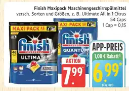 Marktkauf Finish maxipack ultimate all in 1 citrus Angebot