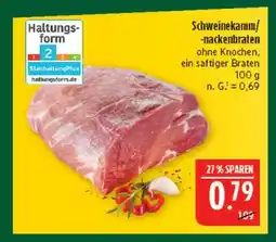 Marktkauf Schweinekamm/-nackenbraten Angebot