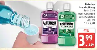 Marktkauf Listerine mundspülung total care Angebot