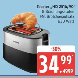 Marktkauf Philips toaster hd 2516/90 Angebot