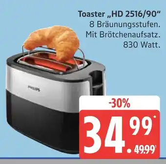 Marktkauf Philips toaster hd 2516/90 Angebot