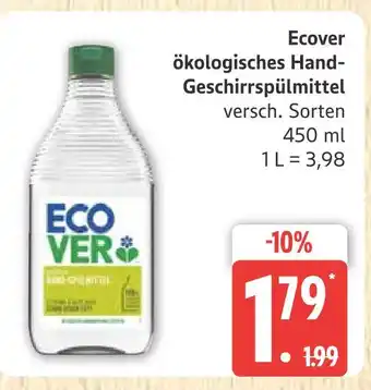 Marktkauf Ecover ökologisches hand-geschirrspülmittel Angebot