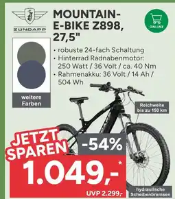 Marktkauf Zundapp mountain-e-bike z898, 27,5 Angebot
