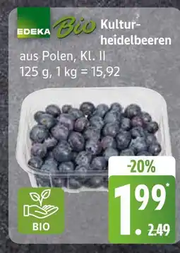 Edeka Edeka bio kulturheidelbeeren Angebot