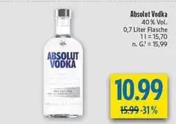 diska Absolut absolut vodka Angebot