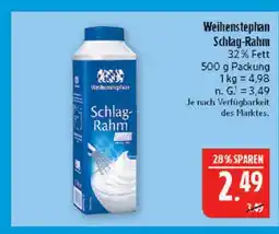Marktkauf Weihenstephan schlag-rahm Angebot