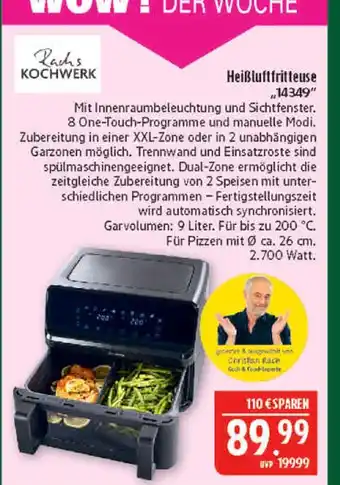 Marktkauf Rachs kochwerk heißluftfritteuse Angebot